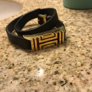 Tory Burch Fitbit Flex 2 Leather Wrap Bracelet